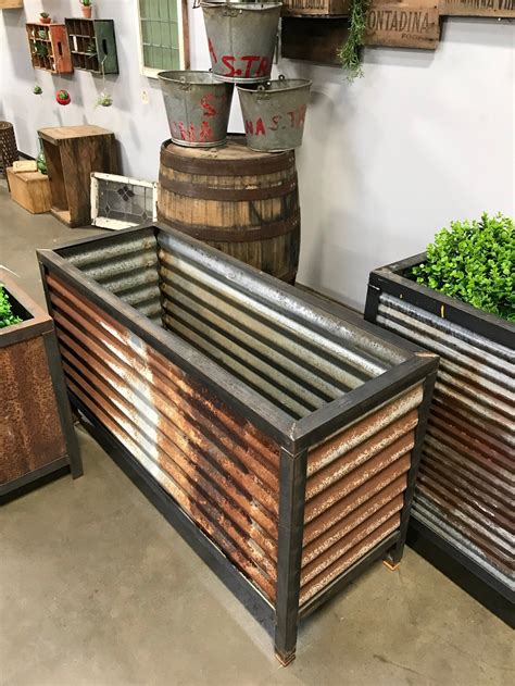 planter boxes made from corrugated metal|corrugated metal planter box plans.